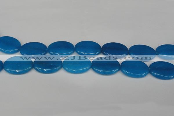 CCN3994 15.5 inches 30*40mm oval candy jade beads wholesale