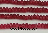 CCN4102 15.5 inches 2*4mm faceted rondelle candy jade beads