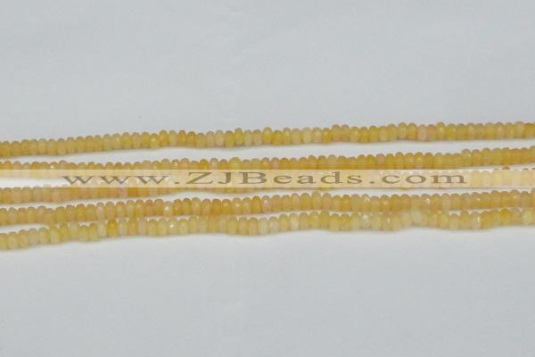 CCN4105 15.5 inches 2*4mm faceted rondelle candy jade beads