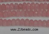 CCN4122 15.5 inches 4*6mm faceted rondelle candy jade beads