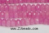 CCN4123 15.5 inches 4*6mm faceted rondelle candy jade beads