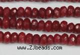 CCN4127 15.5 inches 4*6mm faceted rondelle candy jade beads