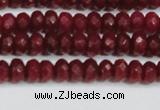 CCN4128 15.5 inches 4*6mm faceted rondelle candy jade beads