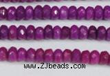 CCN4129 15.5 inches 4*6mm faceted rondelle candy jade beads