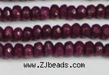 CCN4130 15.5 inches 4*6mm faceted rondelle candy jade beads