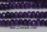 CCN4132 15.5 inches 4*6mm faceted rondelle candy jade beads