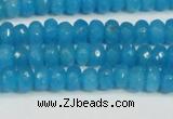 CCN4133 15.5 inches 4*6mm faceted rondelle candy jade beads