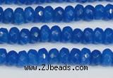 CCN4135 15.5 inches 4*6mm faceted rondelle candy jade beads