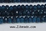 CCN4136 15.5 inches 4*6mm faceted rondelle candy jade beads