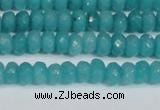 CCN4138 15.5 inches 4*6mm faceted rondelle candy jade beads