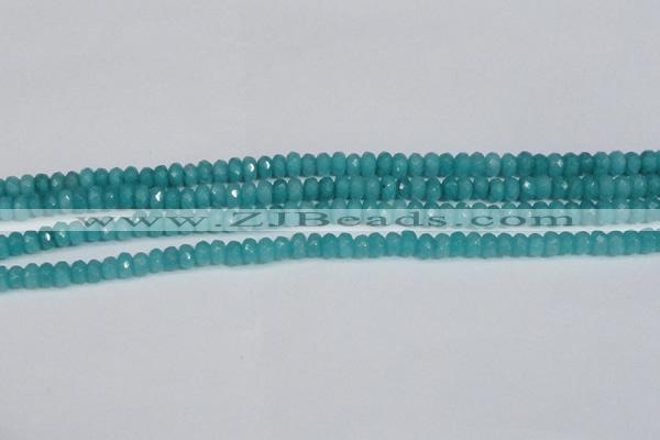 CCN4138 15.5 inches 4*6mm faceted rondelle candy jade beads