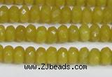 CCN4139 15.5 inches 4*6mm faceted rondelle candy jade beads