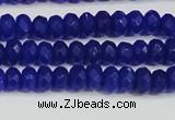 CCN4142 15.5 inches 4*6mm faceted rondelle candy jade beads