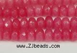 CCN4156 15.5 inches 5*8mm faceted rondelle candy jade beads