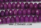 CCN4162 15.5 inches 5*8mm faceted rondelle candy jade beads