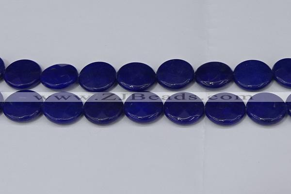 CCN4189 15.5 inches 20mm faceted coin candy jade beads wholesale