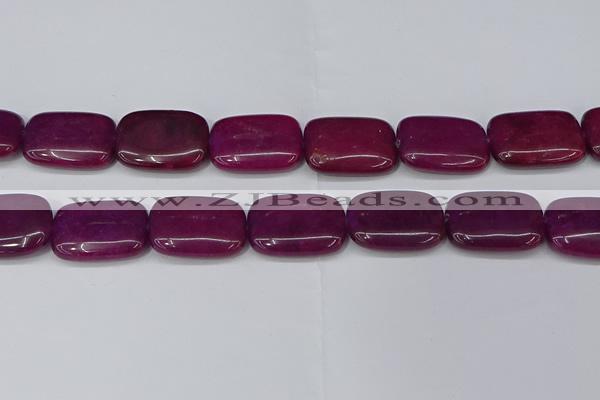 CCN4195 15.5 inches 18*25mm rectangle candy jade beads wholesale