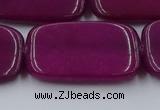 CCN4202 15.5 inches 30*40mm rectangle candy jade beads wholesale