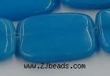 CCN4208 15.5 inches 30*40mm rectangle candy jade beads wholesale