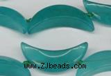 CCN421 15.5 inches 8*30mm curved moon candy jade beads wholesale