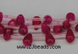 CCN435 15.5 inches Top-drilled 6*9mm teardrop candy jade beads