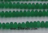 CCN4503 15.5 inches 3*5mm rondelle matte candy jade beads