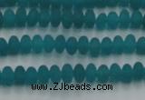 CCN4505 15.5 inches 3*5mm rondelle matte candy jade beads