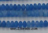 CCN4506 15.5 inches 3*5mm rondelle matte candy jade beads