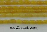 CCN4511 15.5 inches 3*5mm rice candy jade beads wholesale