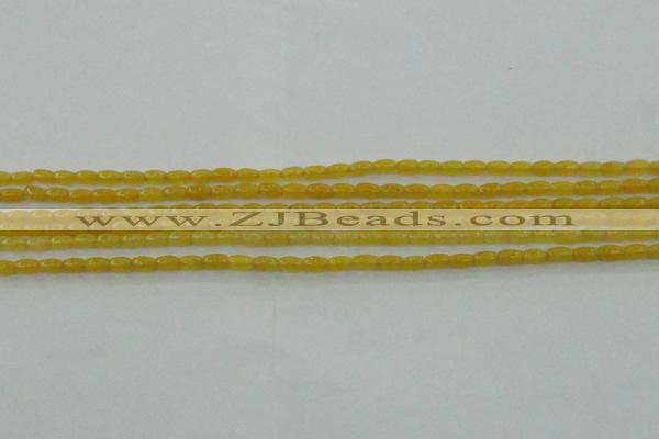 CCN4511 15.5 inches 3*5mm rice candy jade beads wholesale