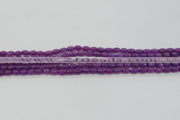 CCN4519 15.5 inches 4*6mm rice candy jade beads wholesale