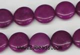 CCN485 15.5 inches 14mm flat round candy jade beads wholesale