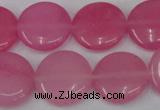 CCN498 15.5 inches 20mm flat round candy jade beads wholesale