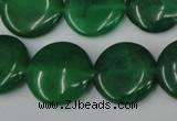 CCN503 15.5 inches 20mm flat round candy jade beads wholesale