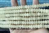 CCN5135 15 inches 5*8mm faceted rondelle candy jade beads