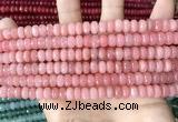 CCN5139 15 inches 5*8mm faceted rondelle candy jade beads