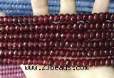 CCN5145 15 inches 5*8mm faceted rondelle candy jade beads