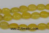 CCN516 15.5 inches 8*10mm oval candy jade beads wholesale