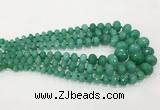 CCN5174 5*8mm - 14*20mm faceted rondelle candy jade graduated beads