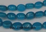 CCN521 15.5 inches 8*10mm oval candy jade beads wholesale