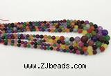 CCN5217 6mm - 14mm faceted round candy jade graduated beads