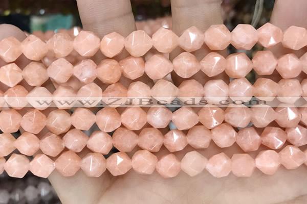 CCN5233 15 inches 8mm faceted nuggets candy jade beads