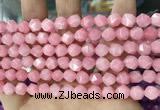 CCN5237 15 inches 8mm faceted nuggets candy jade beads