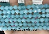 CCN5245 15 inches 8mm faceted nuggets candy jade beads