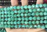 CCN5247 15 inches 8mm faceted nuggets candy jade beads