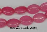CCN526 15.5 inches 10*14mm oval candy jade beads wholesale