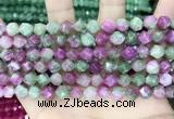 CCN5261 15 inches 8mm faceted nuggets candy jade beads
