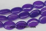 CCN530 15.5 inches 10*14mm oval candy jade beads wholesale