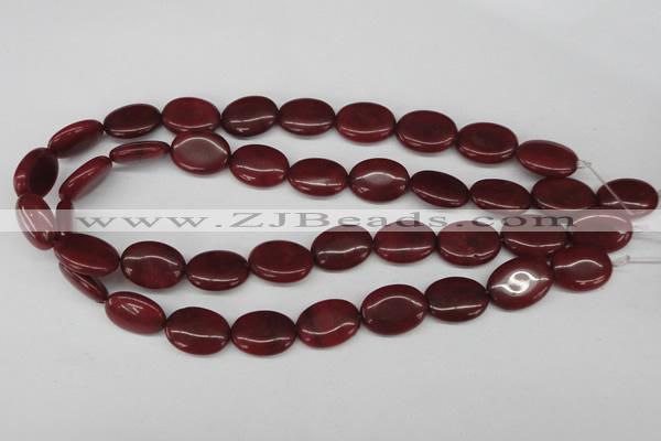 CCN537 15.5 inches 15*20mm oval candy jade beads wholesale