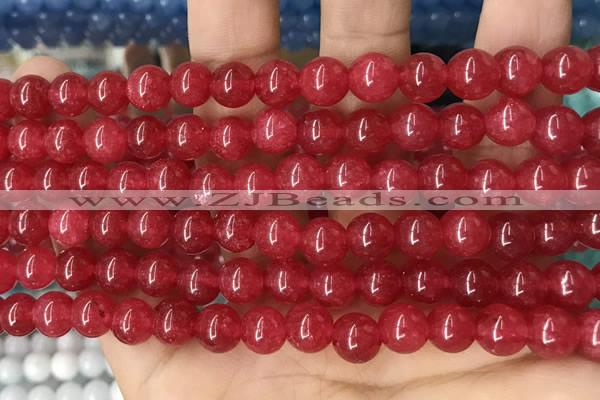 CCN5371 15 inches 8mm round candy jade beads Wholesale